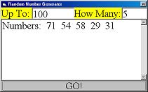 Random Number Generator 3 screen